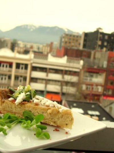 a plate of food on a table