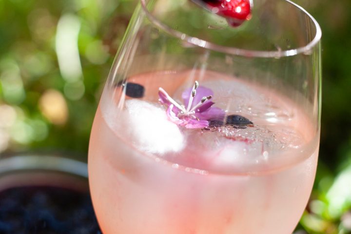 a close up of a wine glass