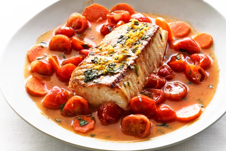 a plate of food on a table