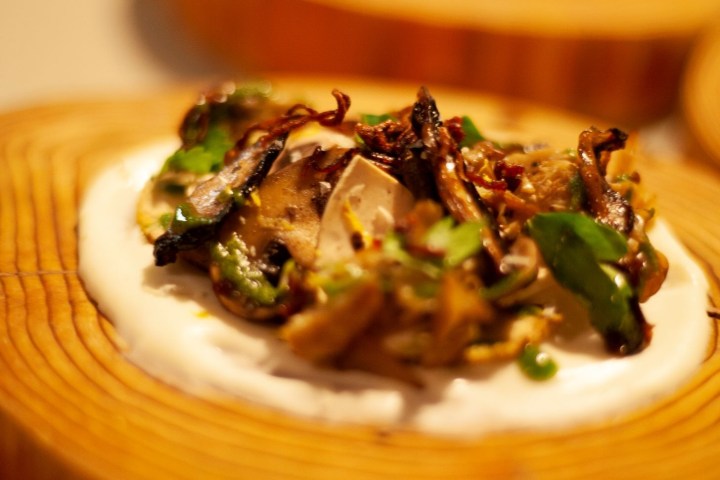a close up of a plate of food with broccoli