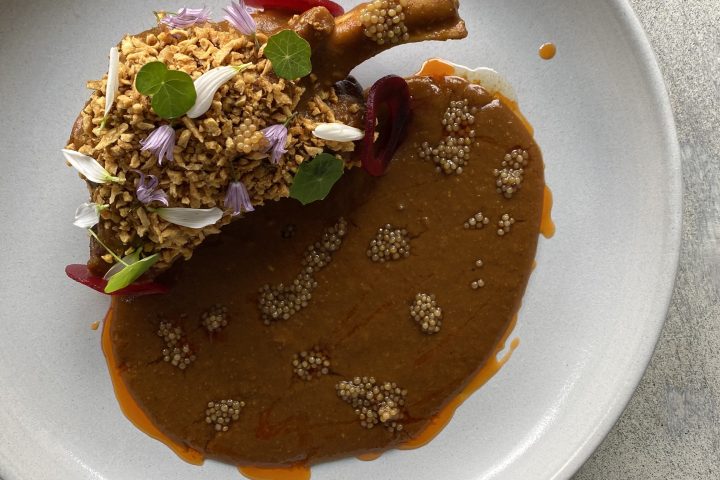 a bowl of food on a plate