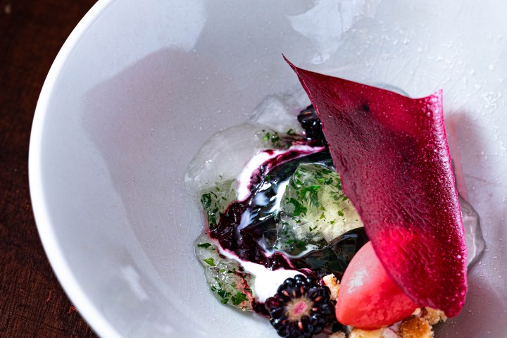 chef kenta takahashi blackberry nettle dessert eat the invaders